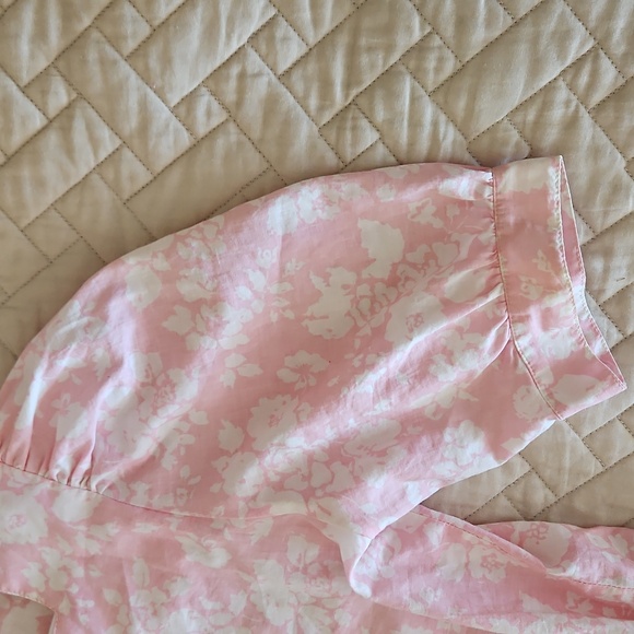 Vintage Lauea Ashley Floral Pink Womens Dress Size 12 - Picture 3 of 4